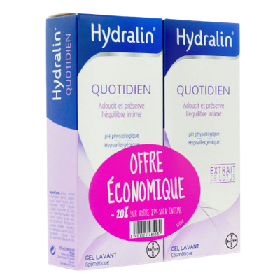 Hydralin Quotidien Lot de 2 x 200ml