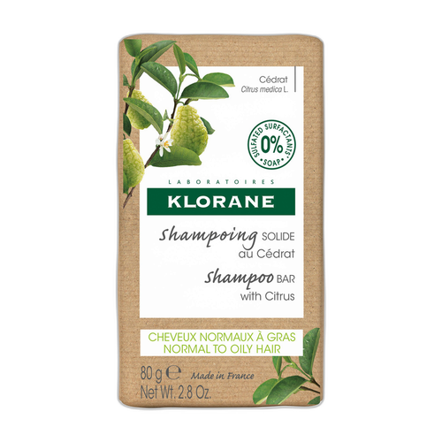 Image Klorane — Shampoing Solide au Cédrat — Cheveux normaux à gras 80 g