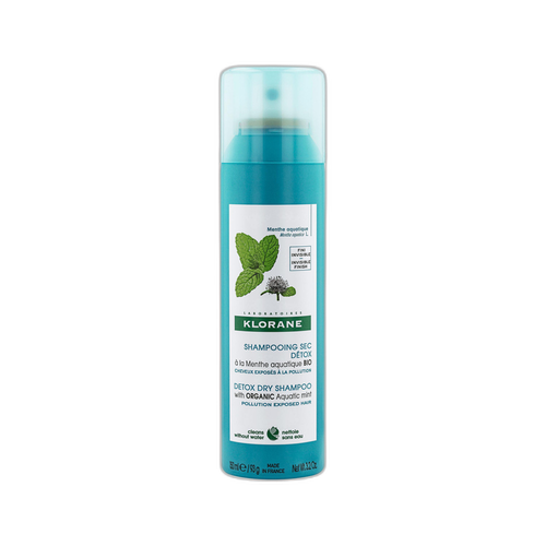 Image Klorane - Menthe Aquatique - Shampoing sec détox à la Menthe aquatique BIO - Tous types de cheveux 150 ml